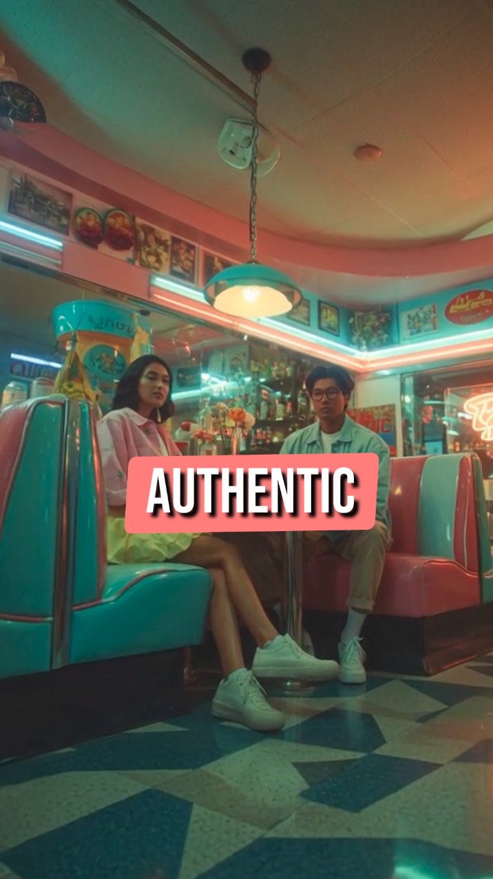 Still from the vertical Brand MV